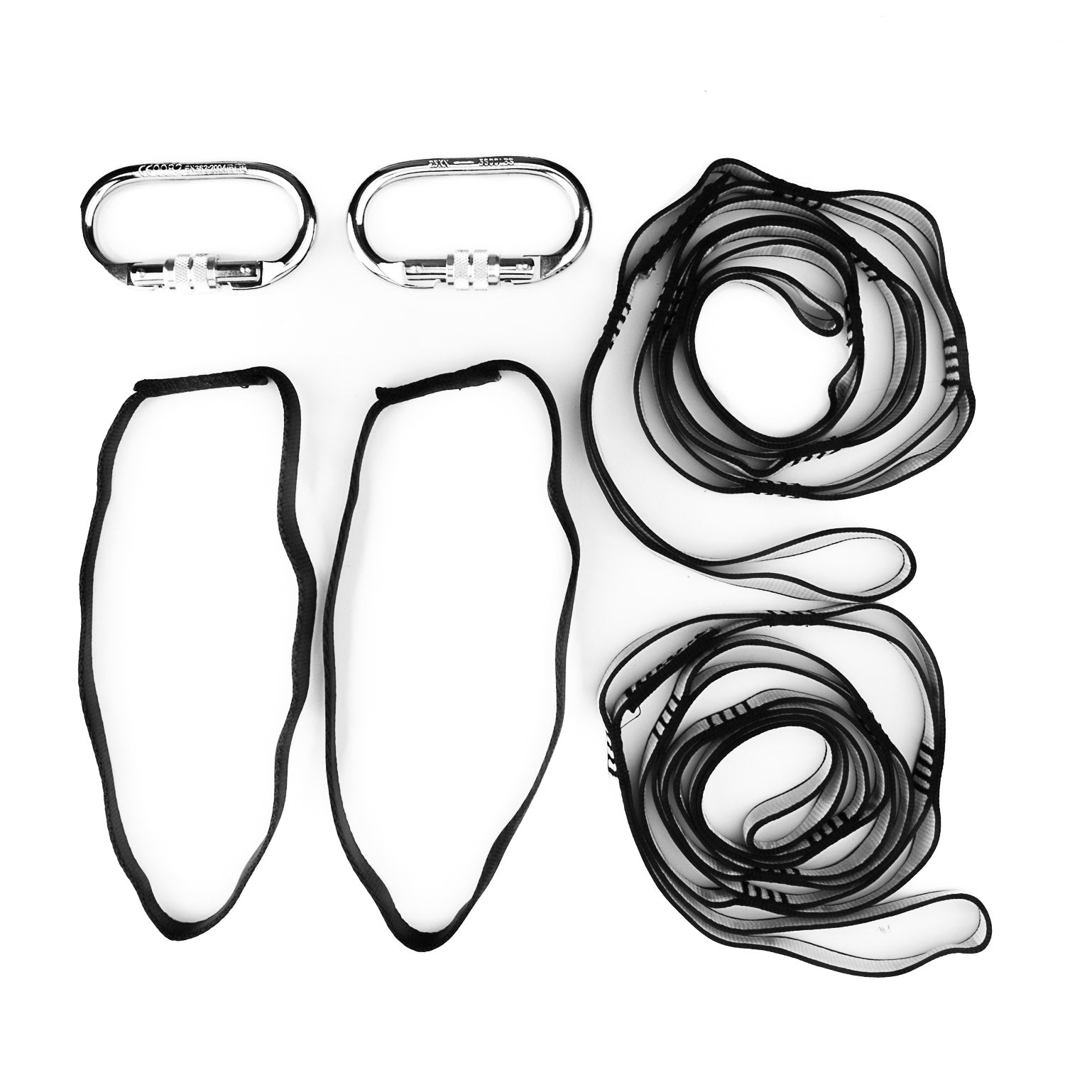 Aerial Yoga Rigging Doppelpack: 2 Karabinerhaken + 2 Extender + 2 Schlingen - Ribes y Casals