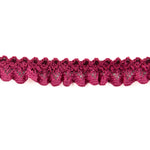 Bordüre aus Spitze, bordeauxrot, 15 mm - Ribes y Casals