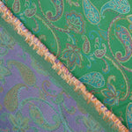 Jacquard Kaschmir Smaragdgrün - Ribes y Casals