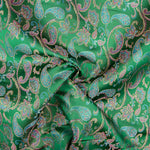 Jacquard Kaschmir Smaragdgrün - Ribes y Casals