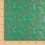 Jacquard Kaschmir Smaragdgrün - Ribes y Casals