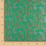 Jacquard Kaschmir Smaragdgrün - Ribes y Casals