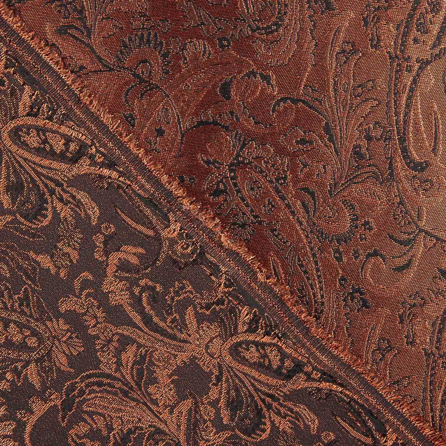 Kupfer-Jacquard mit Lurex Royal - Ribes y Casals