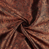 Kupfer-Jacquard mit Lurex Royal - Ribes y Casals