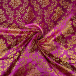 Violetter Jacquard mit goldenem Lurex - Ribes y Casals