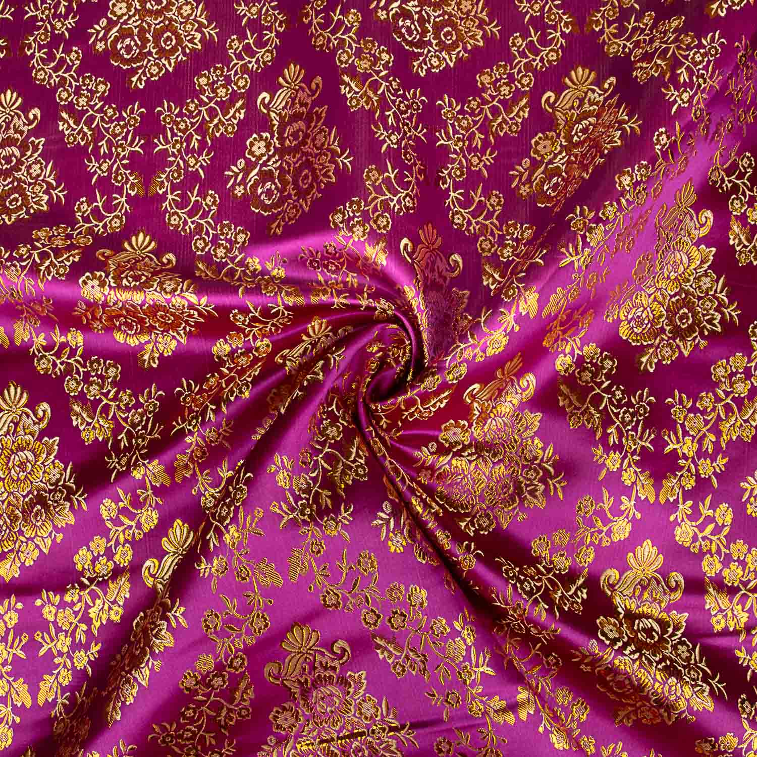 Violetter Jacquard mit goldenem Lurex - Ribes y Casals