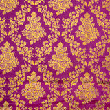 Violetter Jacquard mit goldenem Lurex - Ribes y Casals