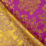 Violetter Jacquard mit goldenem Lurex - Ribes y Casals