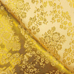 Gelber Jacquard mit goldenem Lurex - Ribes y Casals