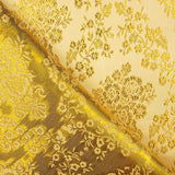 Gelber Jacquard mit goldenem Lurex - Ribes y Casals