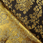 Schwarzer Jacquard mit goldenem Lurex - Ribes y Casals