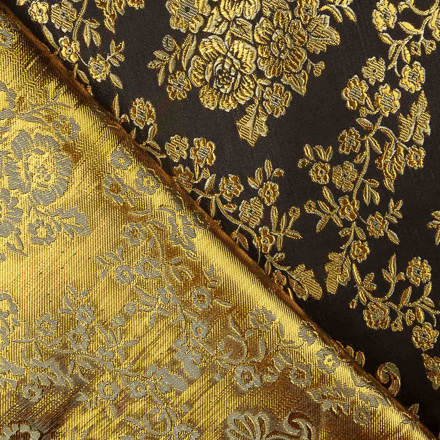 Schwarzer Jacquard mit goldenem Lurex - Ribes y Casals
