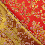 Roter Jacquard mit goldenem Lurex - Ribes y Casals