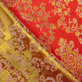 Roter Jacquard mit goldenem Lurex - Ribes y Casals