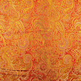 Roter Jacquard mit goldenem Lurex-Kaschmir - Ribes y Casals