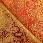 Roter Jacquard mit goldenem Lurex-Kaschmir - Ribes y Casals