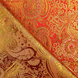 Roter Jacquard mit goldenem Lurex-Kaschmir - Ribes y Casals