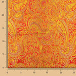 Roter Jacquard mit goldenem Lurex-Kaschmir - Ribes y Casals