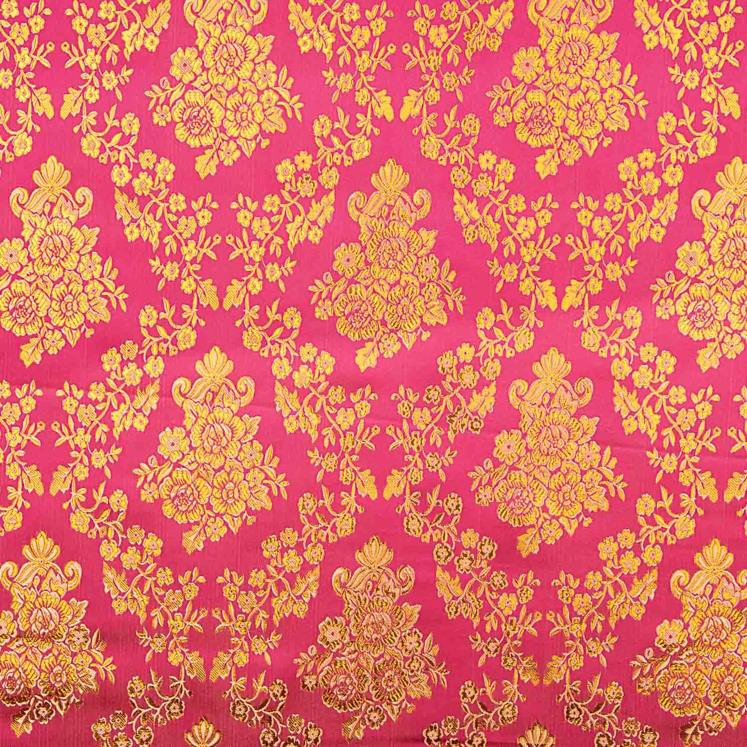 Rosa Jacquard mit goldenem Lurex - Ribes y Casals