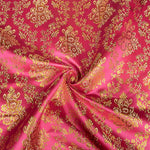 Rosa Jacquard mit goldenem Lurex - Ribes y Casals
