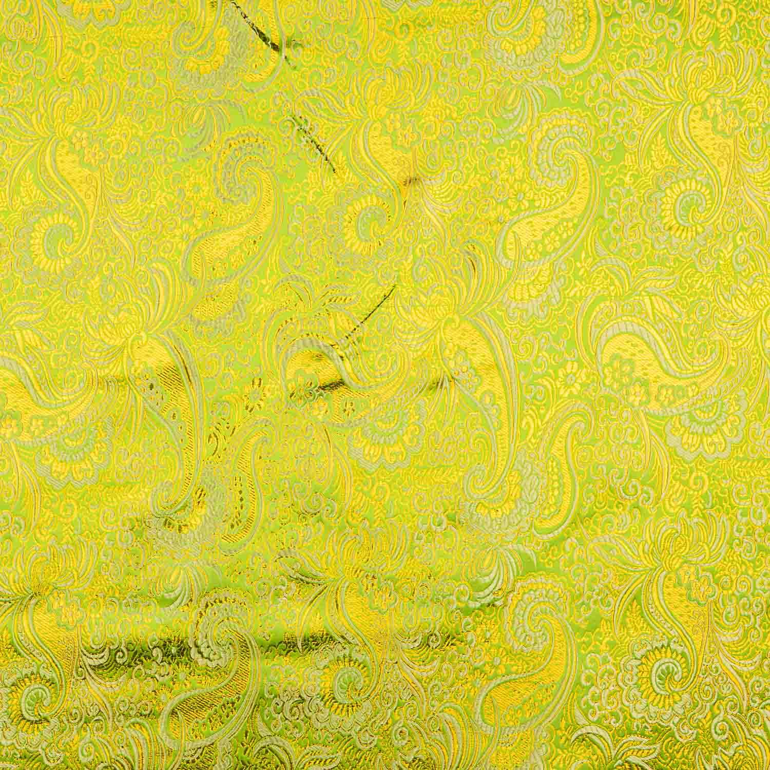 Grüner Jacquard mit goldenem Lurex - Ribes y Casals
