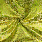 Grüner Jacquard mit goldenem Lurex - Ribes y Casals