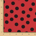 Koshibo Polka Dots 33mm Rot-Schwarz - Ribes y Casals