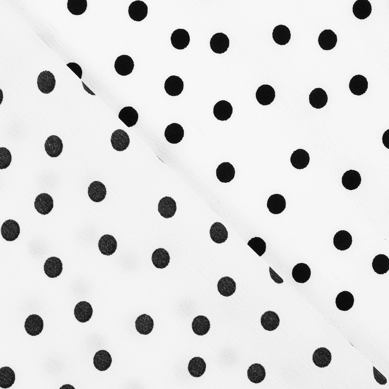 Koshibo Polka Dots 7mm Schwarz-Weiß - Ribes y Casals