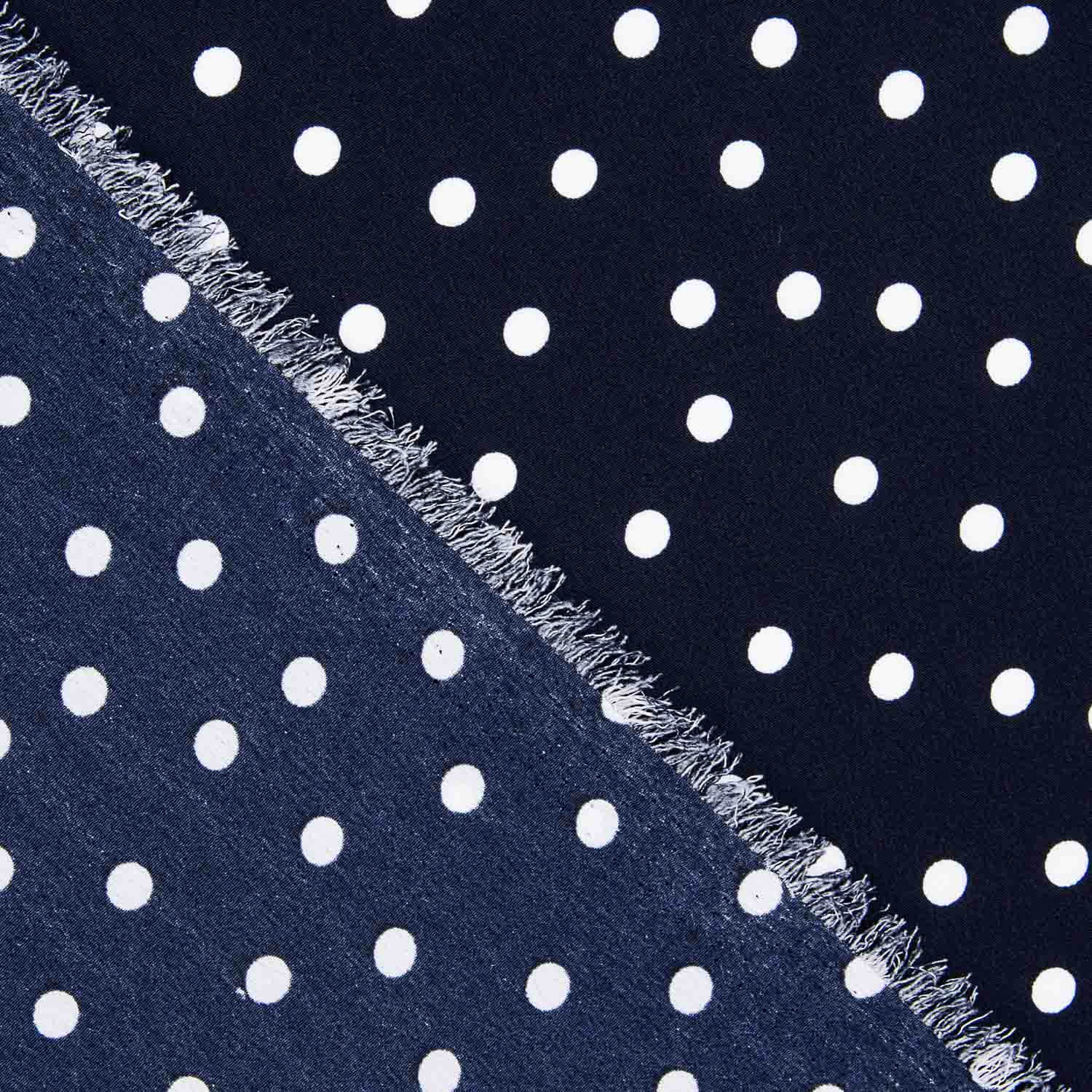 Koshibo Polka Dots 7mm Marineblau-Weiß - Ribes y Casals
