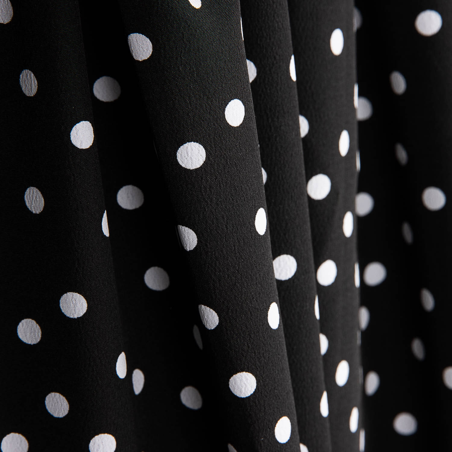 Koshibo Polka Dots 7mm Schwarz-Weiß - Ribes y Casals