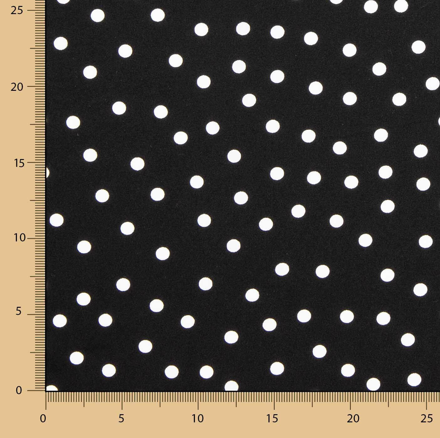 Koshibo Polka Dots 7mm Schwarz-Weiß - Ribes y Casals