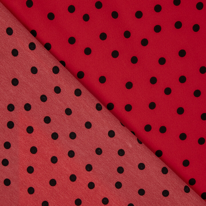 Koshibo Polka Dots 7mm Rot-Schwarz - Ribes y Casals