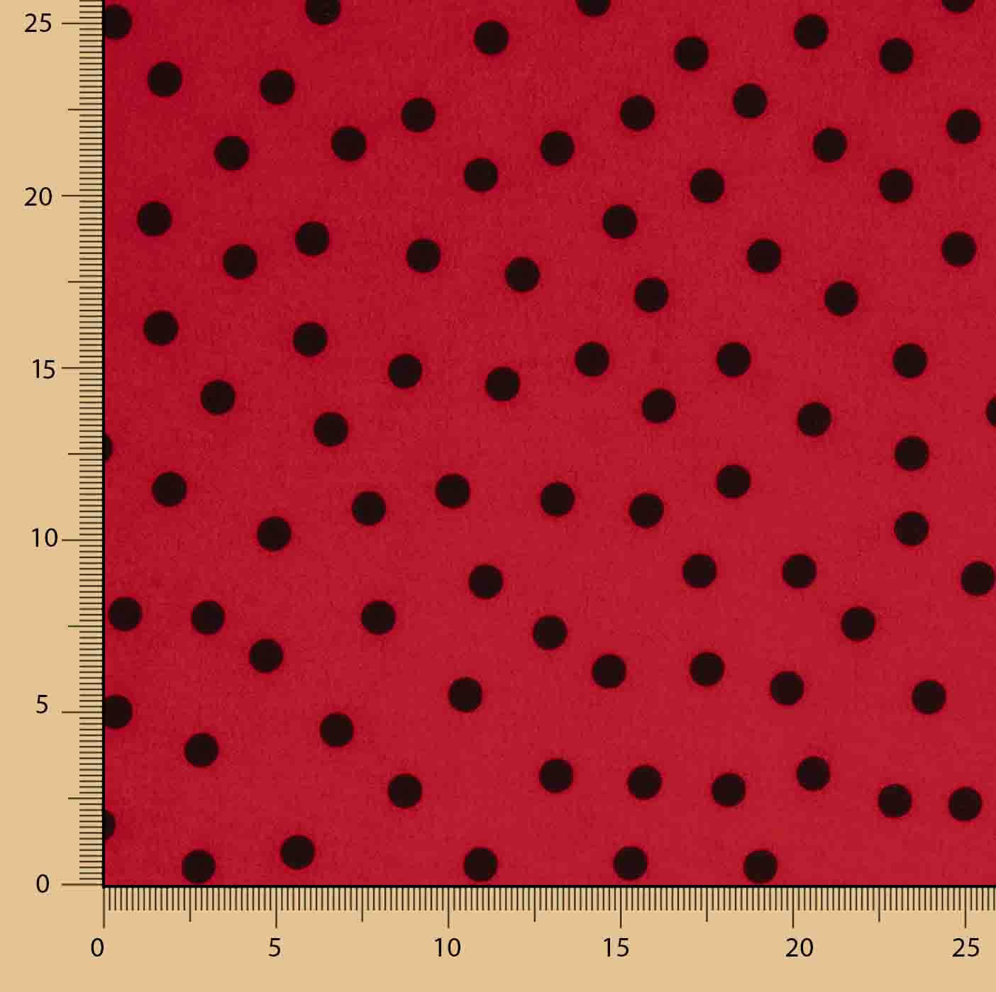 Koshibo Polka Dots 7mm Rot-Schwarz - Ribes y Casals