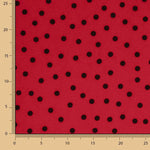 Koshibo Polka Dots 7mm Rot-Schwarz - Ribes y Casals