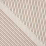 Leinen Baumwolle Beige gestreift - Ribes y Casals