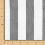 Outdoor Plane Teflon Streifen Grau 320cm - Ribes y Casals