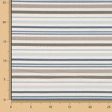 Bedrucktes Segeltuch Streifen Blau und Beige - Ribes y Casals