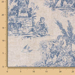 Bedruckte Plane „Ländliche Szenen“ – Blau - Ribes y Casals