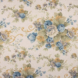 Blau und Senf Blau und Senf Blumen bedrucktes Segeltuch - Ribes y Casals
