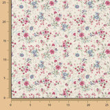 Vintage Micro Blumen bedruckte Leinwand - Ribes y Casals