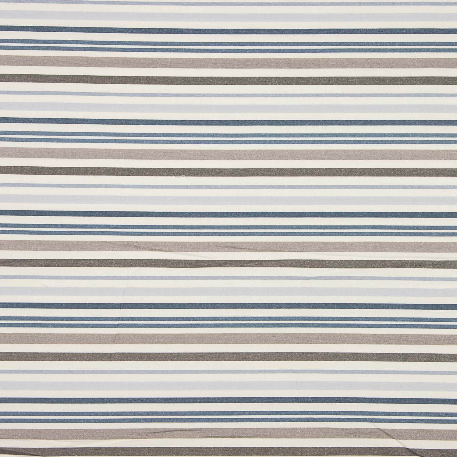Bedrucktes Segeltuch Streifen Blau und Beige - Ribes y Casals