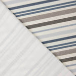 Bedrucktes Segeltuch Streifen Blau und Beige - Ribes y Casals