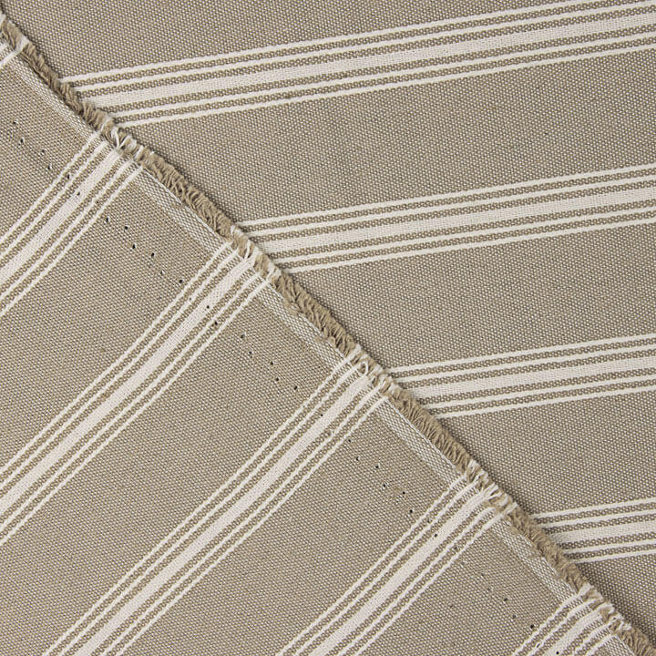 Beige-Farbene Canvas-Jacke mit weißen Streifen - Ribes y Casals