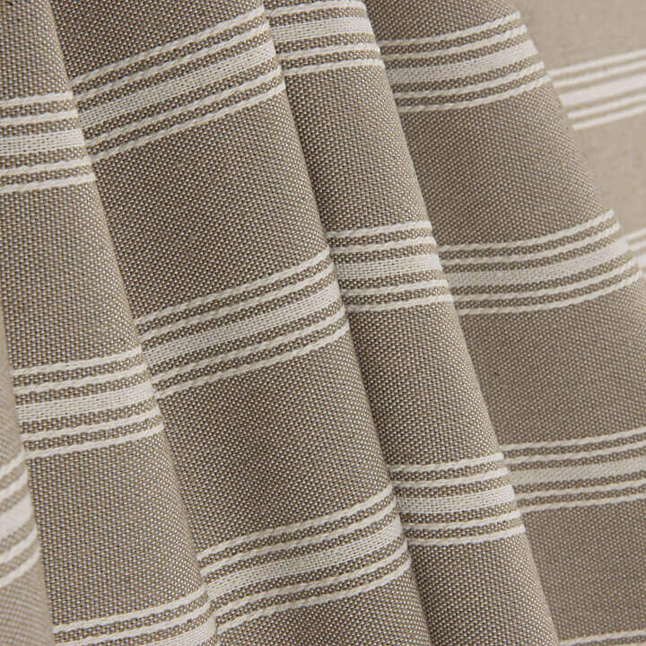 Beige-Farbene Canvas-Jacke mit weißen Streifen - Ribes y Casals