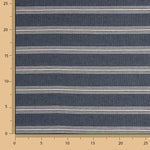 Marineblaues Canvas mit weißen Streifen - Ribes y Casals