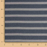 Marineblaues Canvas mit weißen Streifen - Ribes y Casals