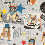 Bedrucktes Canvas „Rocker-Hunde“ - Ribes y Casals