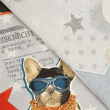 Bedrucktes Canvas „Rocker-Hunde“ - Ribes y Casals