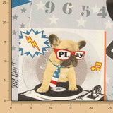 Bedrucktes Canvas „Rocker-Hunde“ - Ribes y Casals