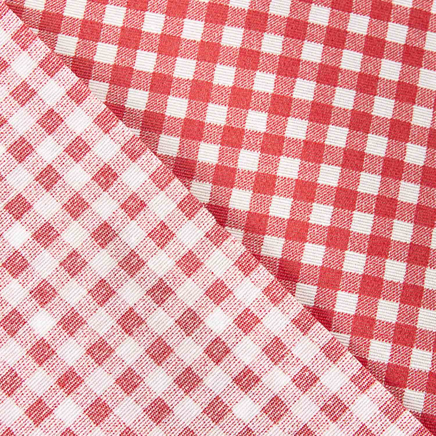 Rote Harz-Tischdecke Vichy Quadrate Harz beschichtete Tischdecke - Ribes y Casals